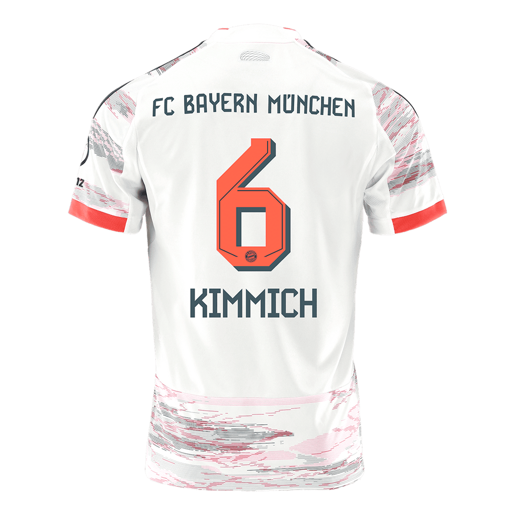 Bayern München Auswärtstrikot 2025/26 Fan-Version KIMMICH #6