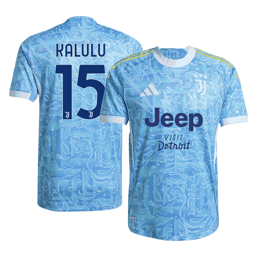 Juventus Auswärtstrikot 2025/26 Spieler-Version KALULU #15