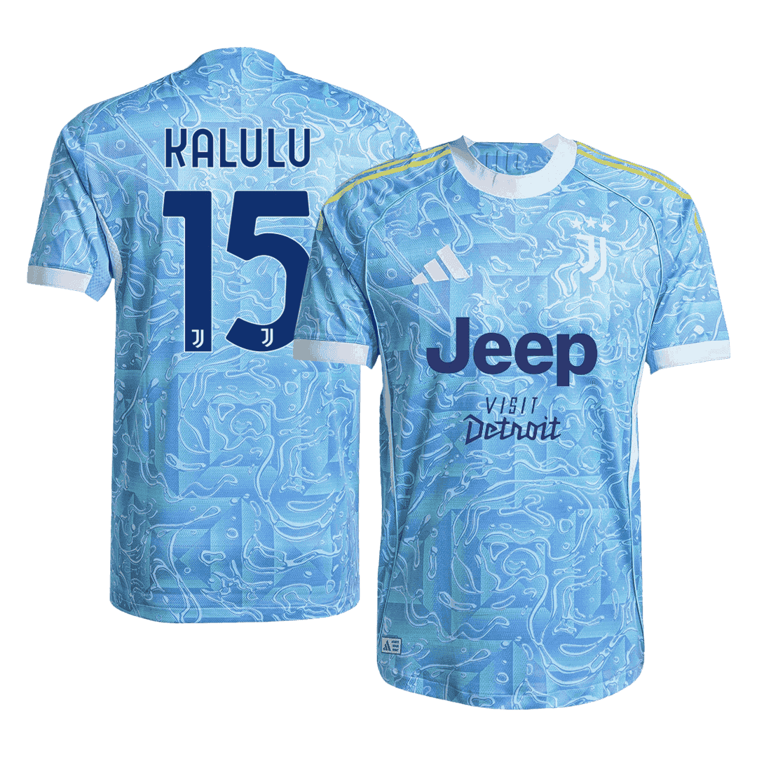 Juventus Auswärtstrikot 2025/26 Spieler-Version KALULU #15