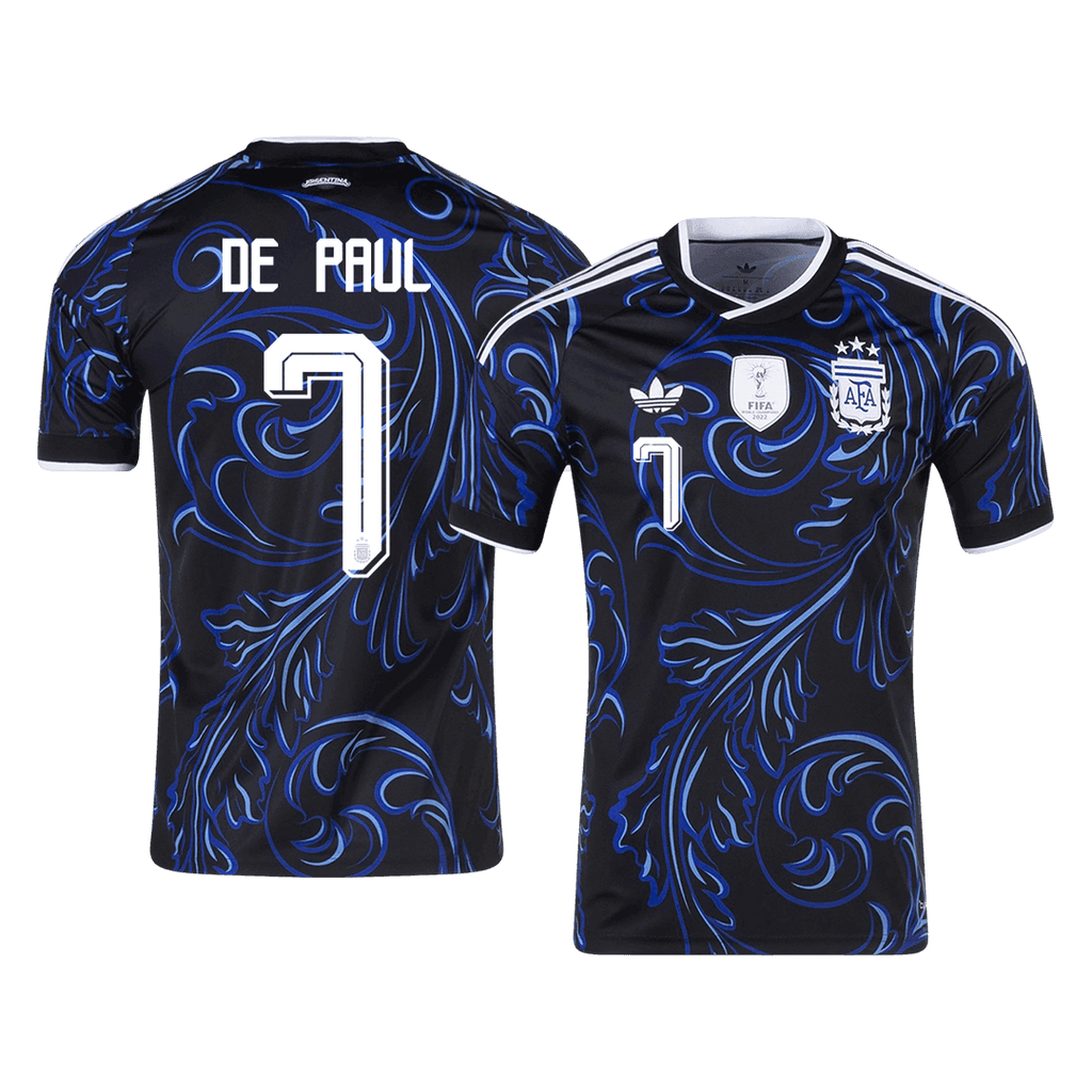 Argentinien Auswärtstrikot 2026 Fan-Version DE PAUL #7