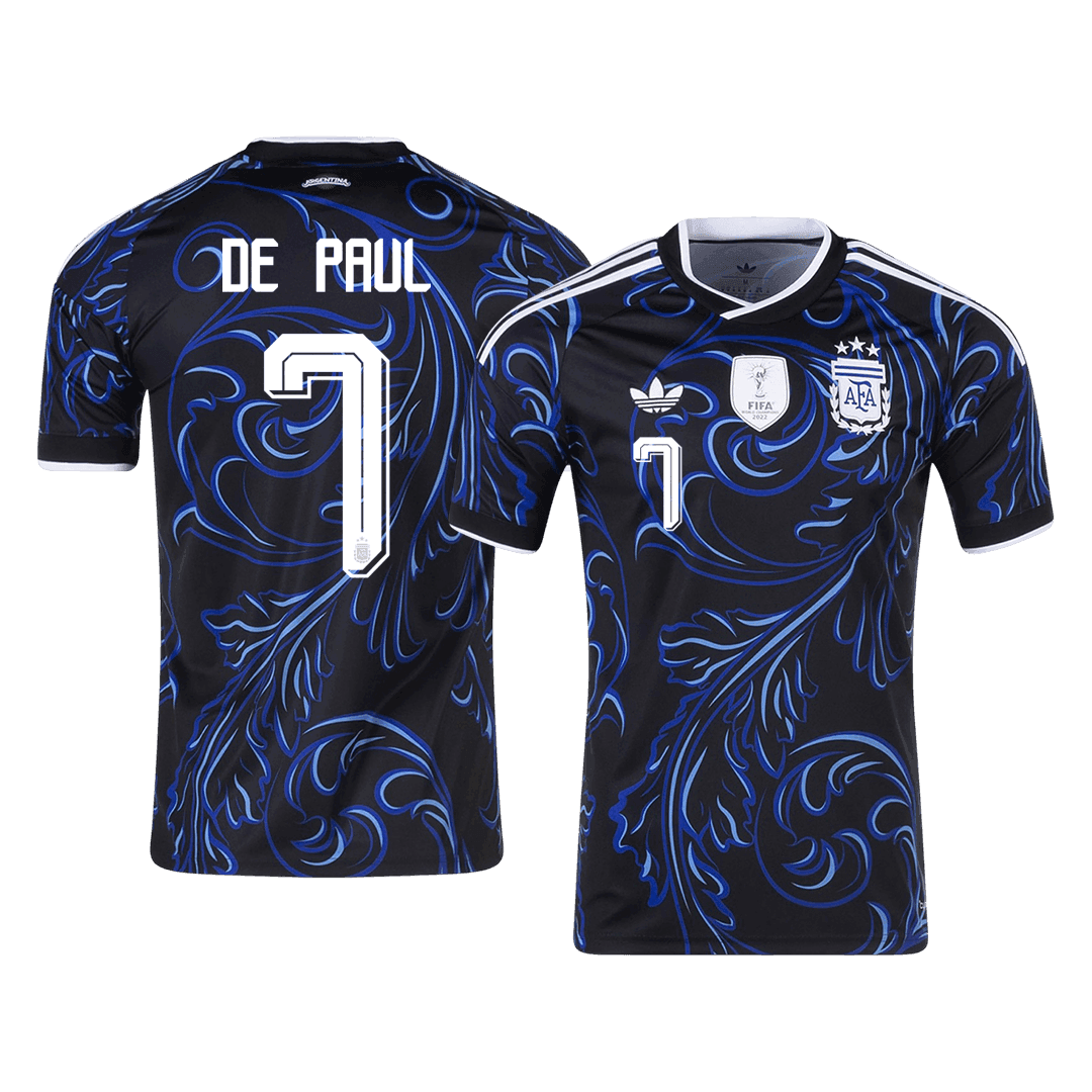Argentinien Auswärtstrikot 2026 Fan-Version DE PAUL #7