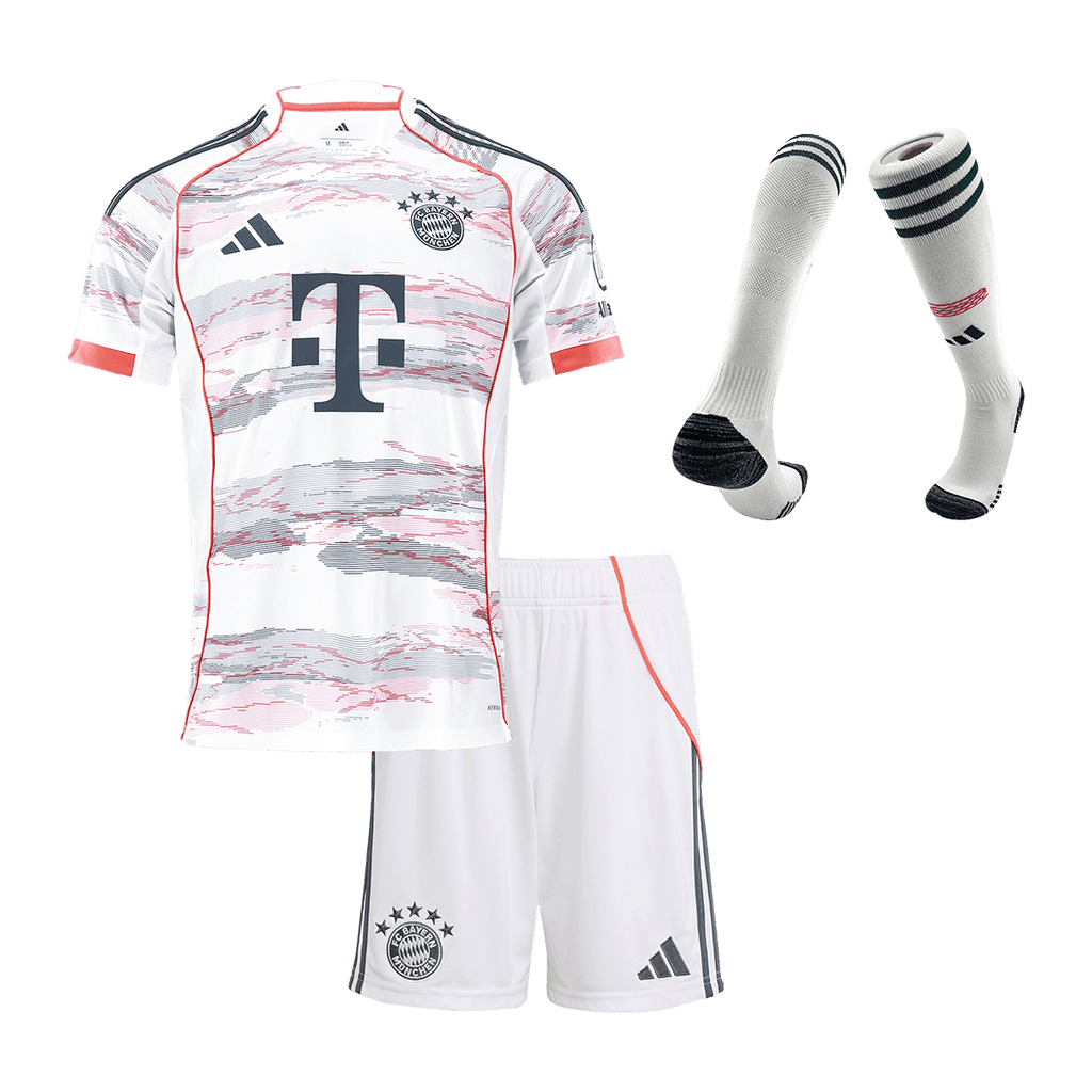Bayern München Kinder Auswärtstrikot 3-teilig Set 2025/26