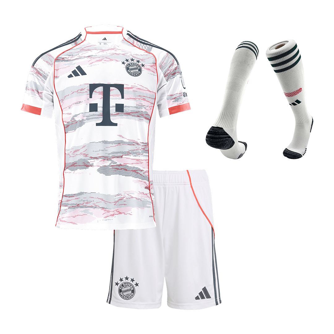 Bayern München Kinder Auswärtstrikot 3-teilig Set 2025/26