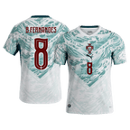Portugal Auswärtstrikot 2026 Fan-Version B.FERNANDES #8