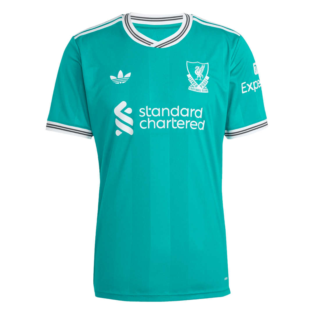 M.SALAH #11 Herren Liverpool Drittes Auswärtsspiel Fußballtrikot 2025/26