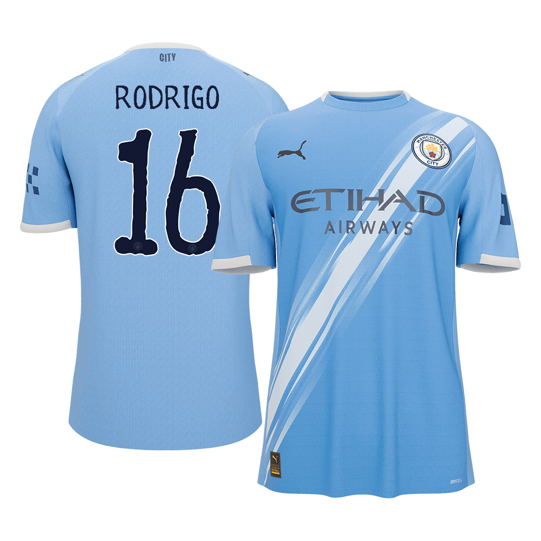 Manchester City Heimtrikot 2025/26 Fan-Version RODRIGO #16 Klub-WM