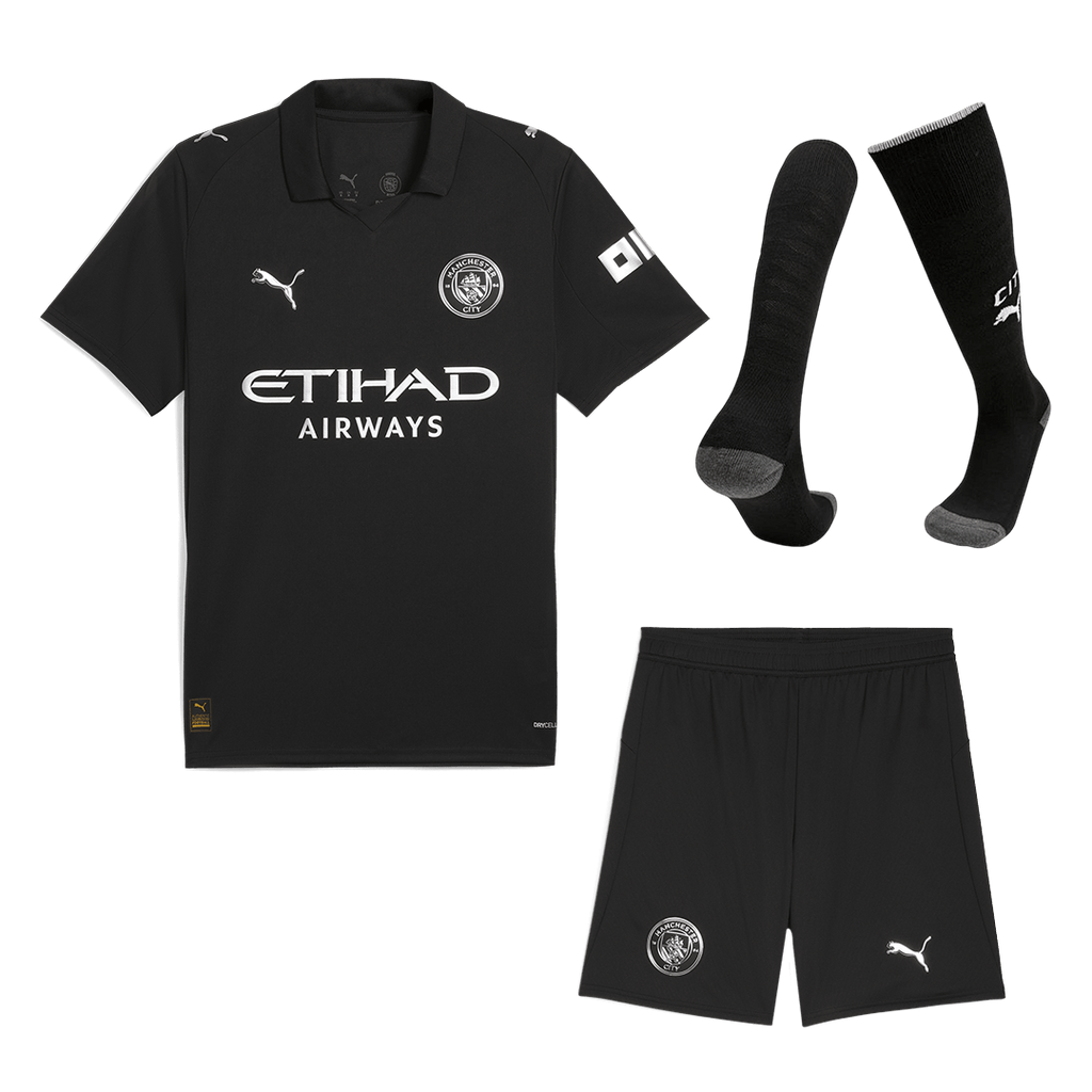 Manchester City Herren Auswärtstrikot Fan Version 3-teilig 2025/26