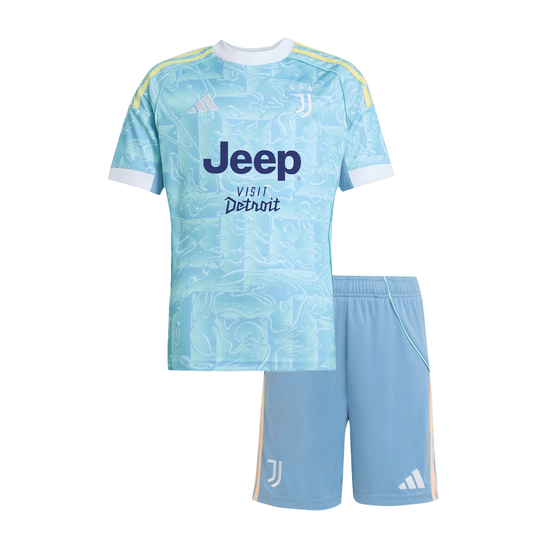Juventus Kinder Auswärtstrikot 2-teilig Set 2025/26
