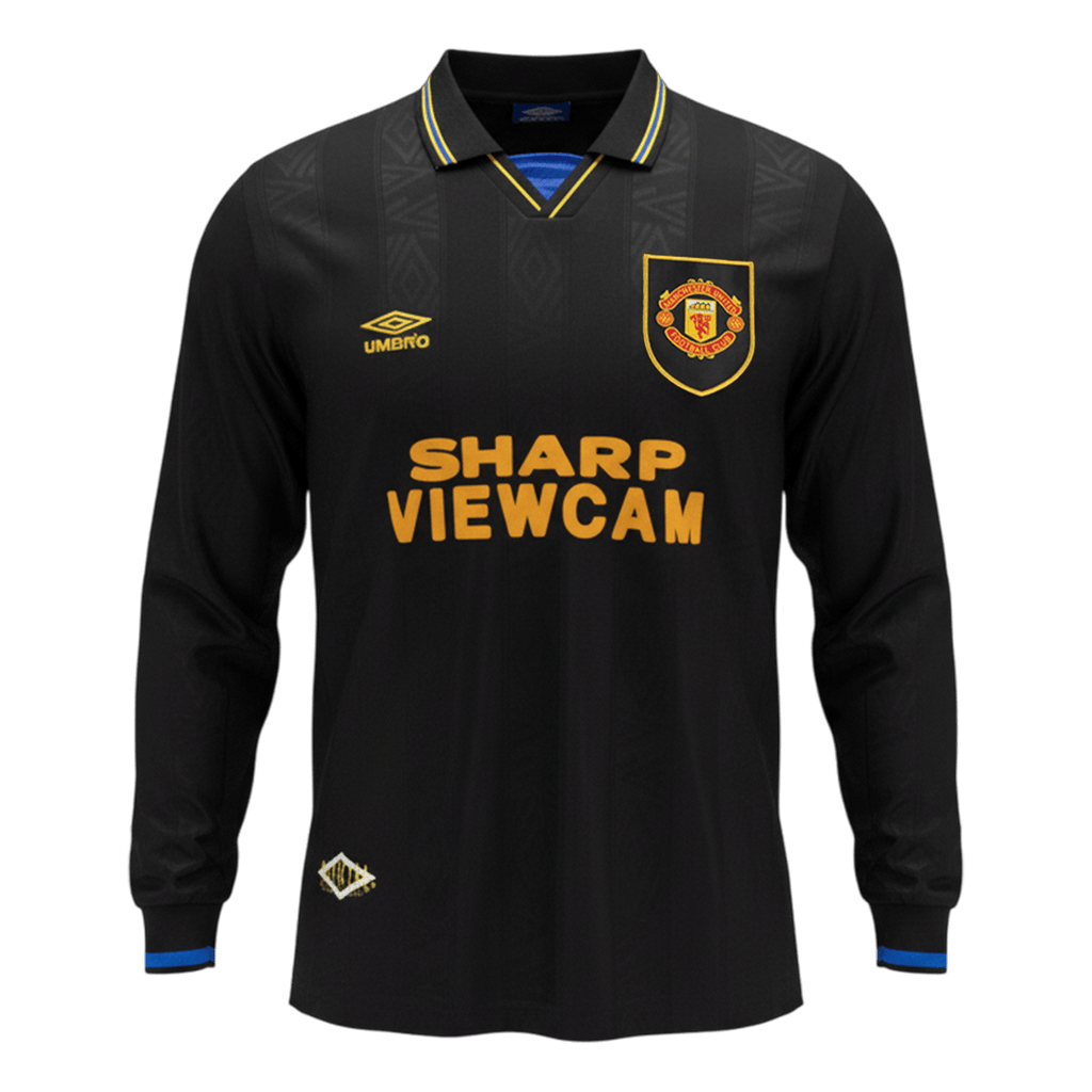 Manchester United Retro Auswärtstrikot Langarm 1993/94