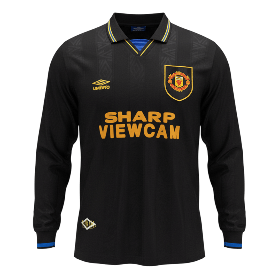 Manchester United Retro Auswärtstrikot Langarm 1993/94
