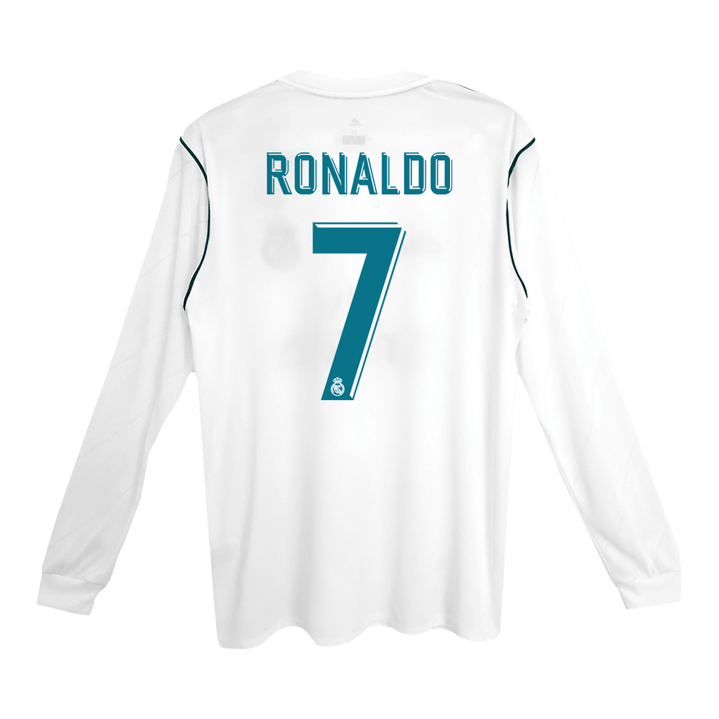 Real Madrid Retro Heimtrikot Langarm 2017/18 RONALDO #7