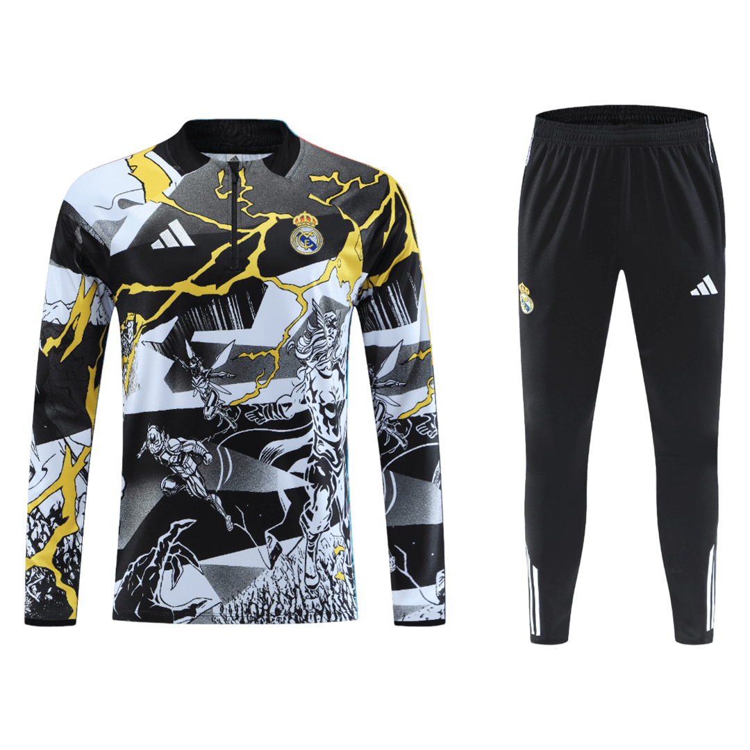Real Madrid Kinder Trainingsanzug 2025/26 Schwarz