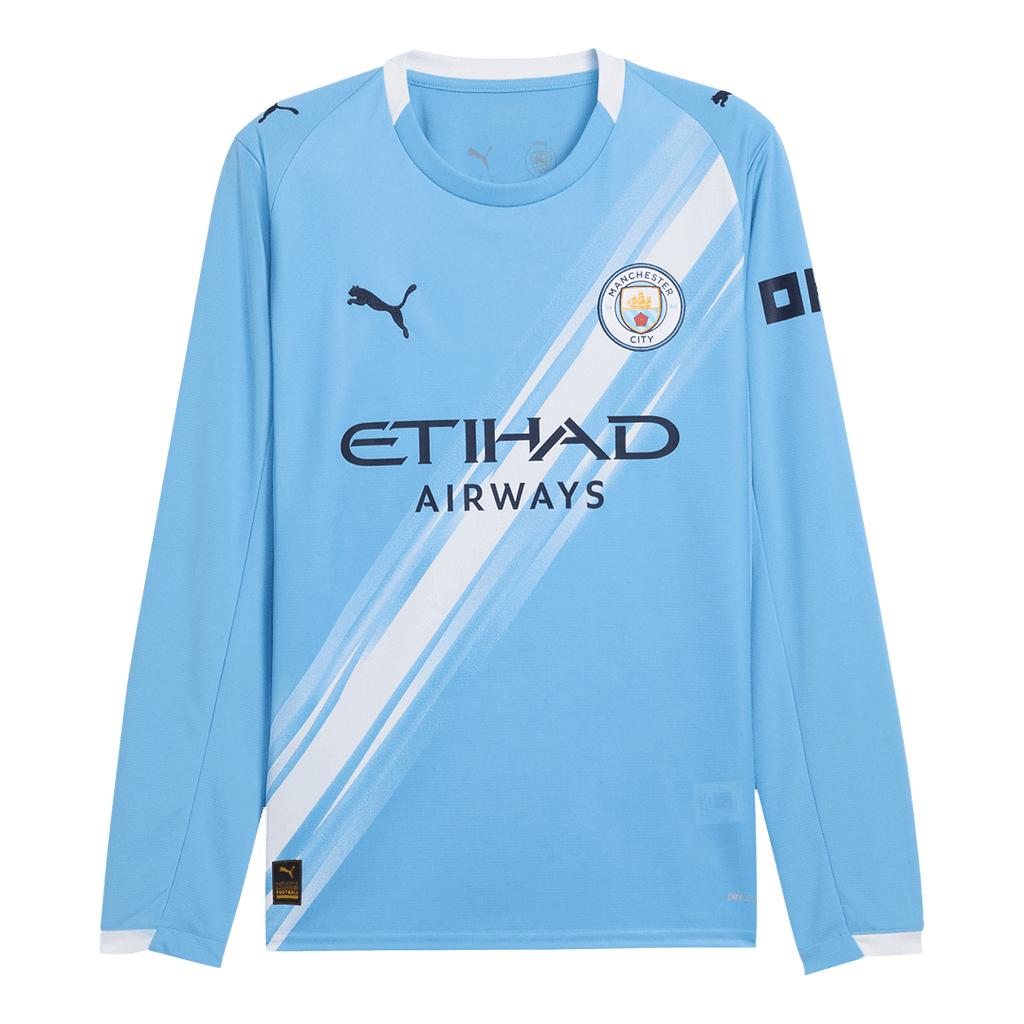Manchester City Heimtrikot Langarm 2025/26 Fan-Version