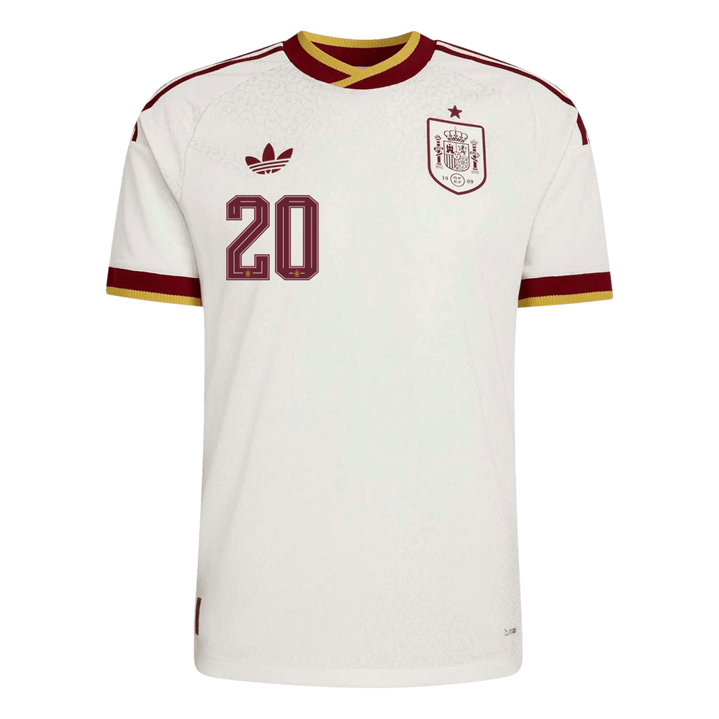 Spain Auswärtstrikot 2026 Spieler-Version PEDRI #20