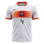 Netherlands Auswärtstrikot 2026 Spieler-Version VIRGIL #4