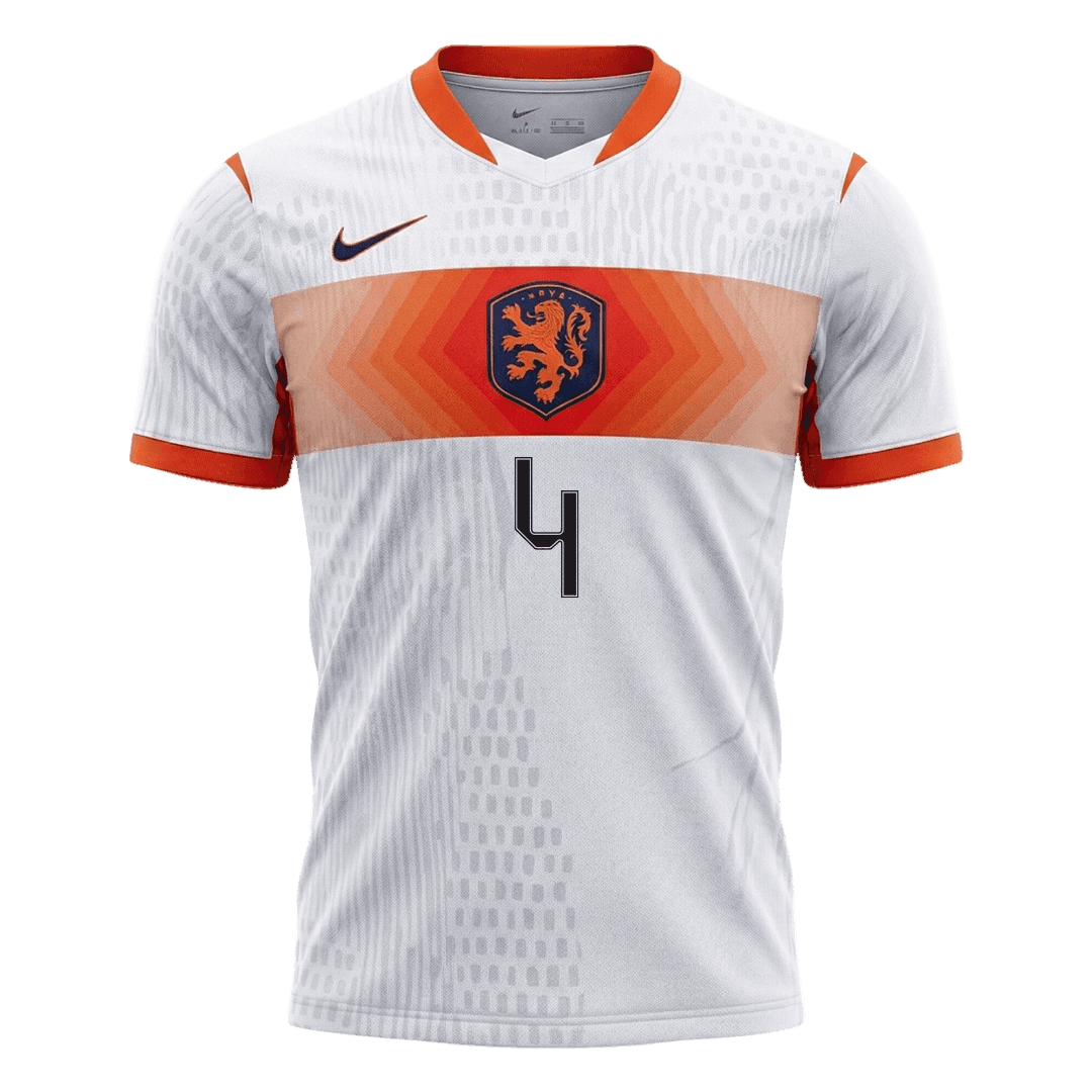 Netherlands Auswärtstrikot 2026 Spieler-Version VIRGIL #4