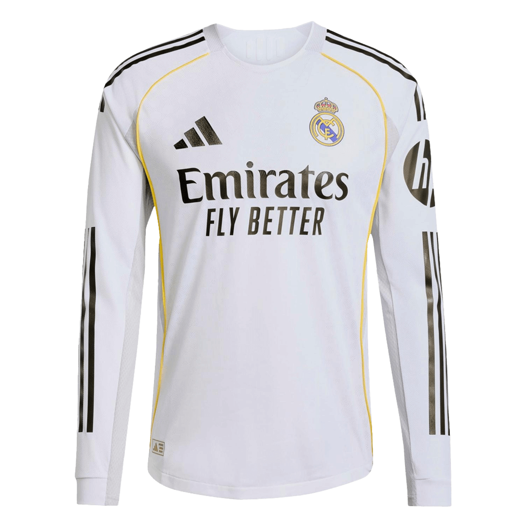 Real Madrid Heimtrikot Langarm 2025/26 Spieler-Version