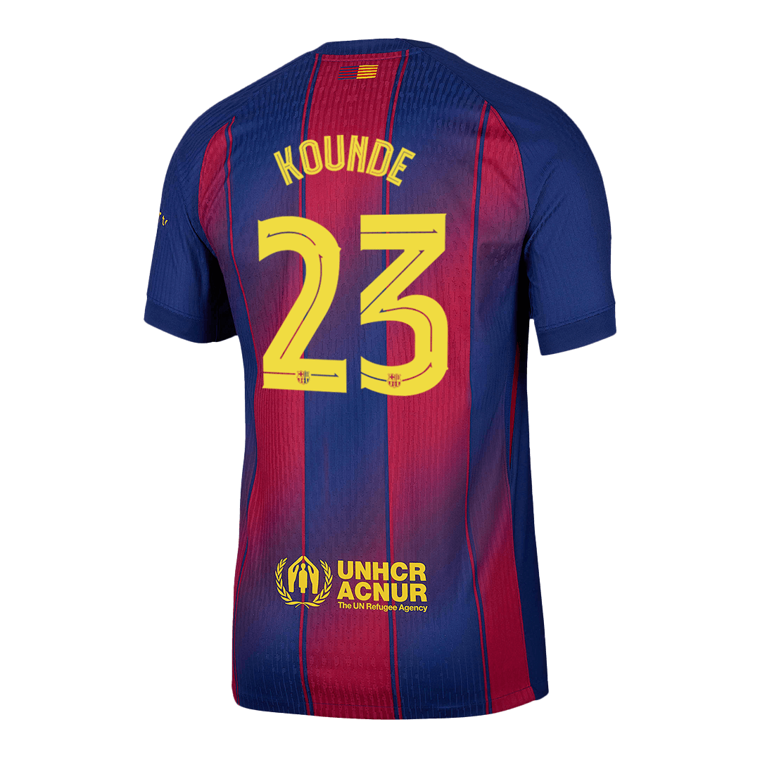 Barcelona Heimtrikot 2025/26 Spieler-Version KOUNDE #23 UCL