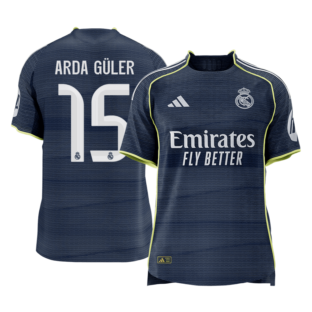 Real Madrid Auswärtstrikot 2025/26 Spieler-Version ARDA GÜLER #15