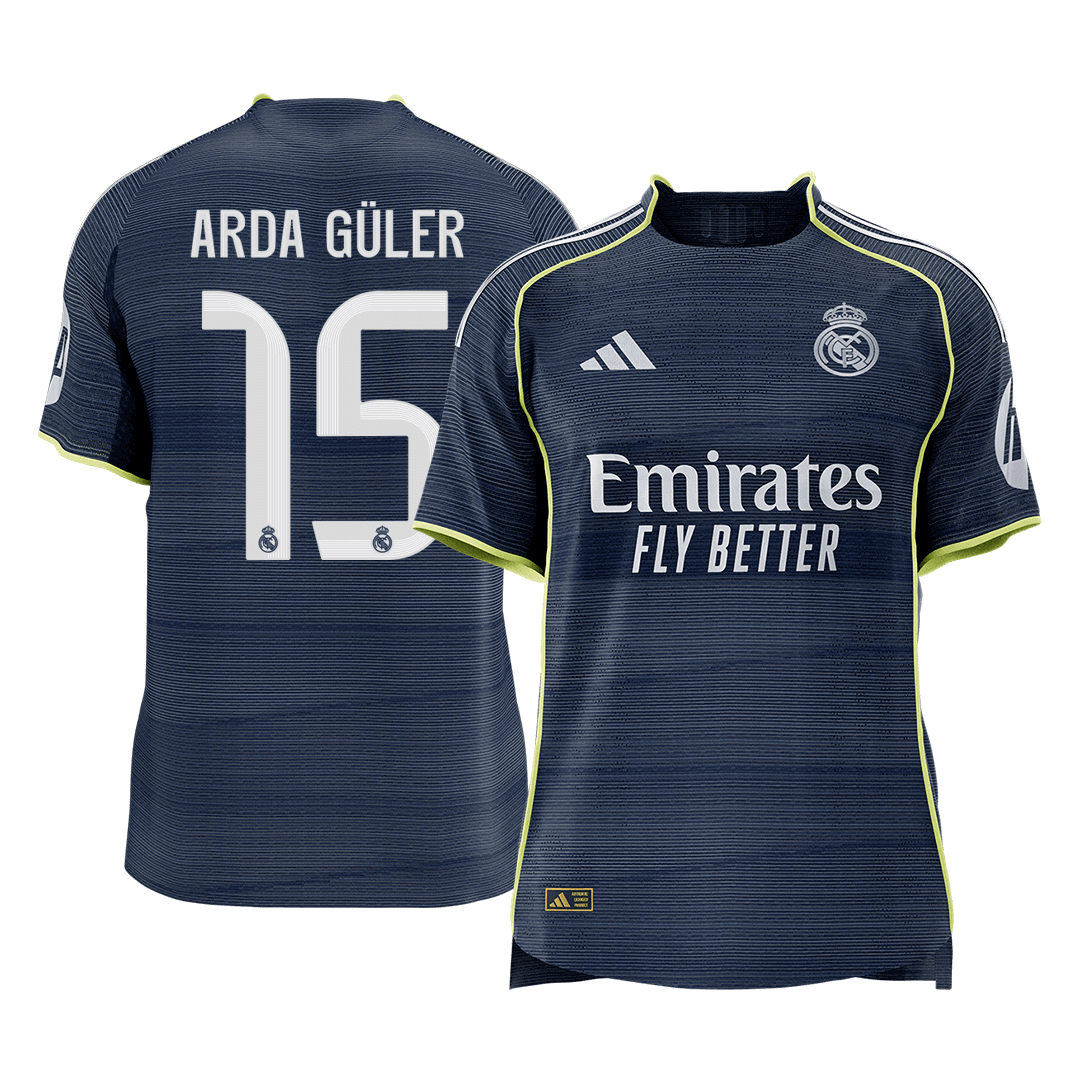 Real Madrid Auswärtstrikot 2025/26 Spieler-Version ARDA GÜLER #15