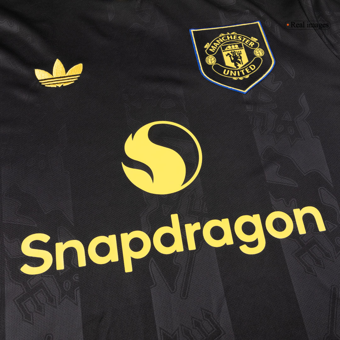 Manchester United Ausweichtrikot Langarm 2025/26 Fan-Version