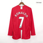 Manchester United Retro Heimtrikot Langarm 2007/08 RONALDO #7