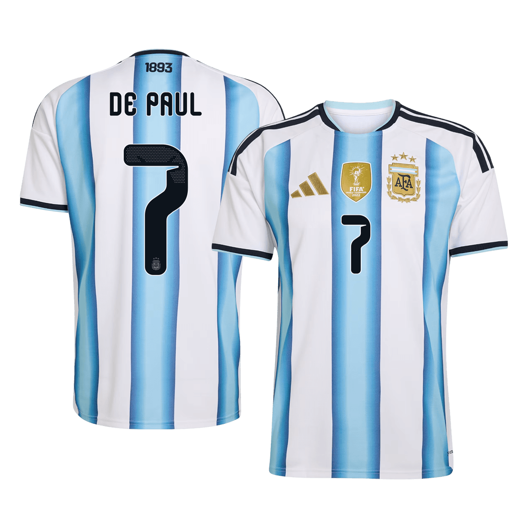 Argentinien Heimtrikot 2026 Fan-Version DE PAUL #7