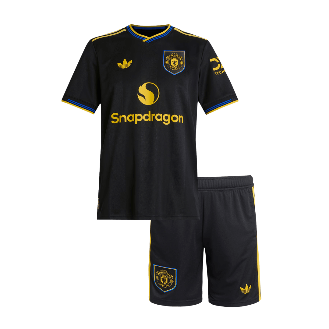 Manchester United Kinder Ausweichtrikot 2-teilig Set 2025/26