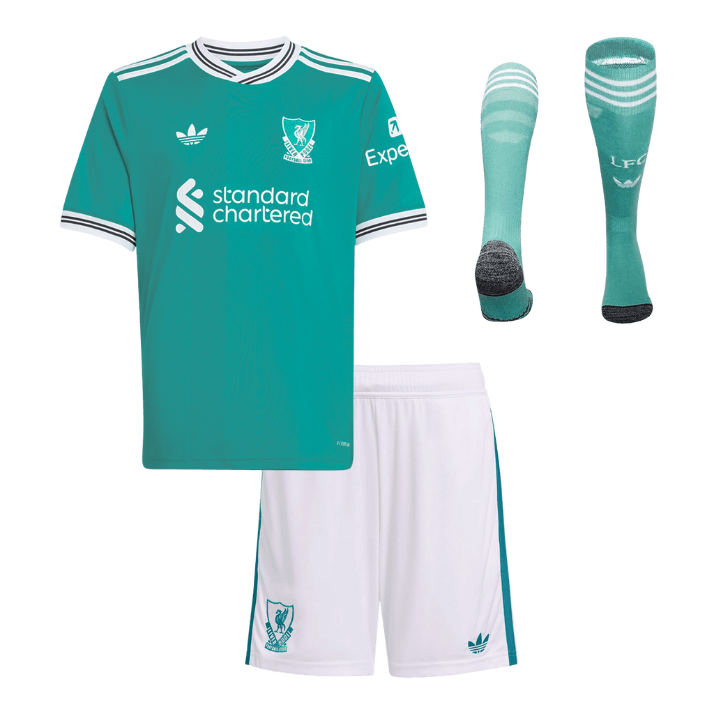 Liverpool Kinder Ausweichtrikot 3-teilig Set 2025/26