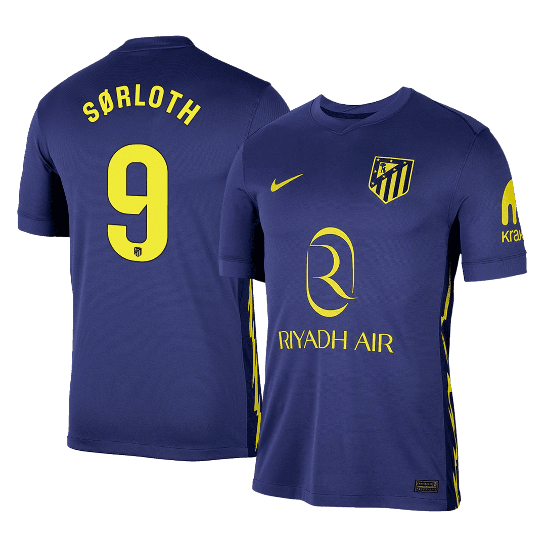 Atletico Madrid Auswärtstrikot 2025/26 Fan-Version SØRLOTH #9