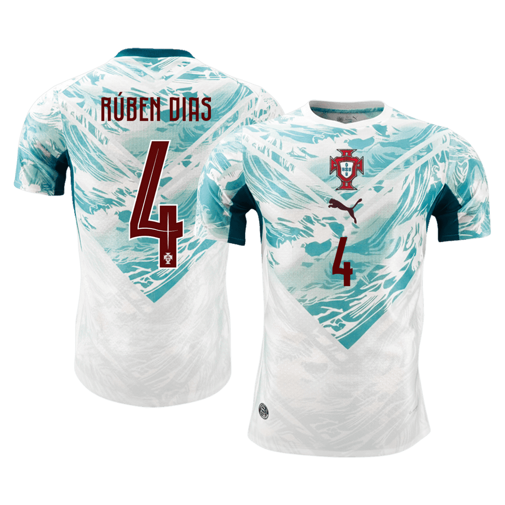 Portugal Auswärtstrikot 2026 Spieler-Version RÚBEN DIAS #4