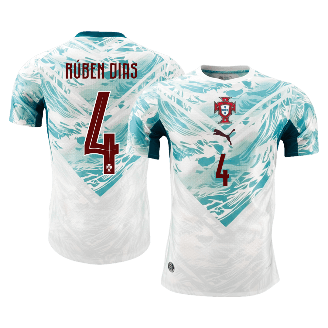 Portugal Auswärtstrikot 2026 Spieler-Version RÚBEN DIAS #4