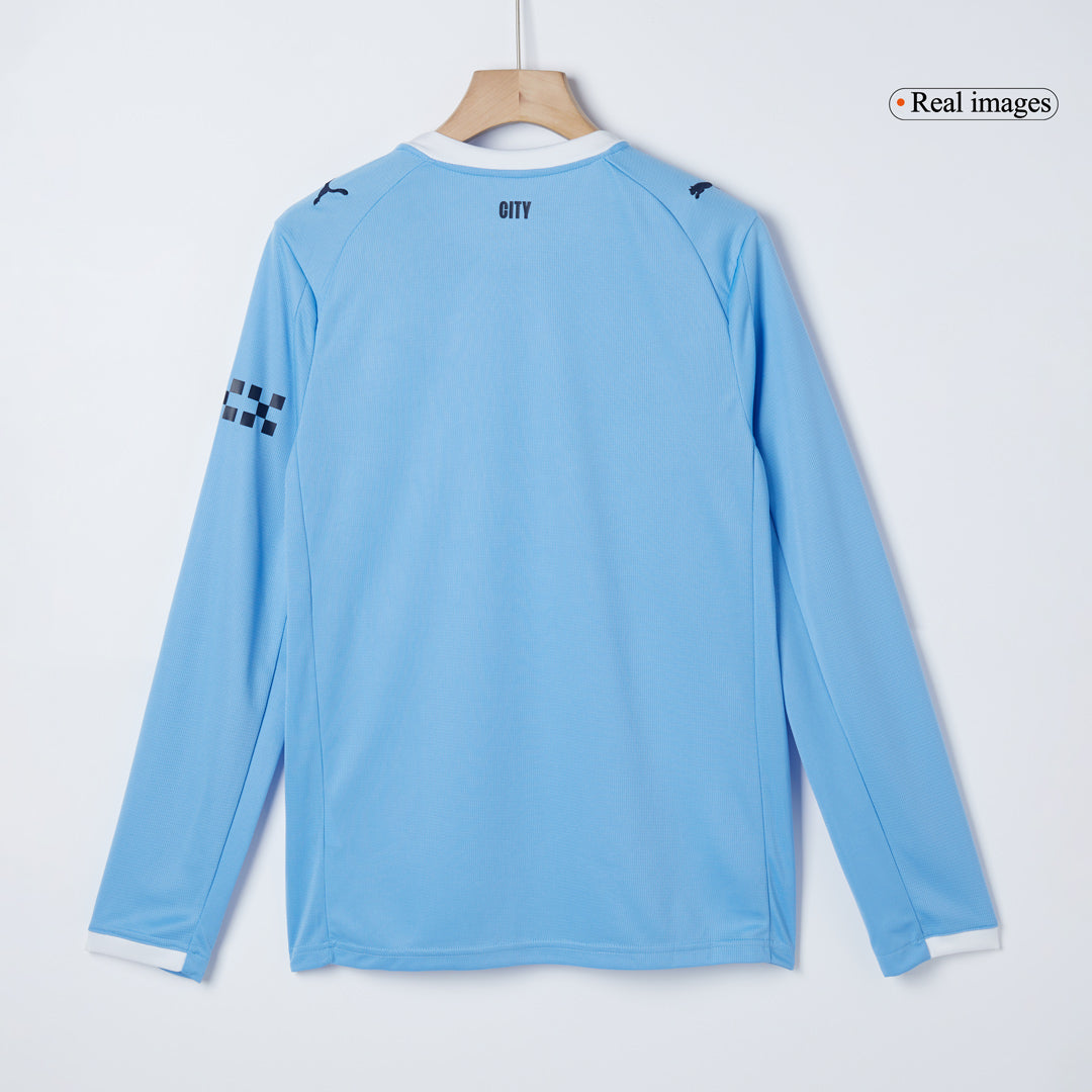 Manchester City Heimtrikot Langarm 2025/26 Fan-Version