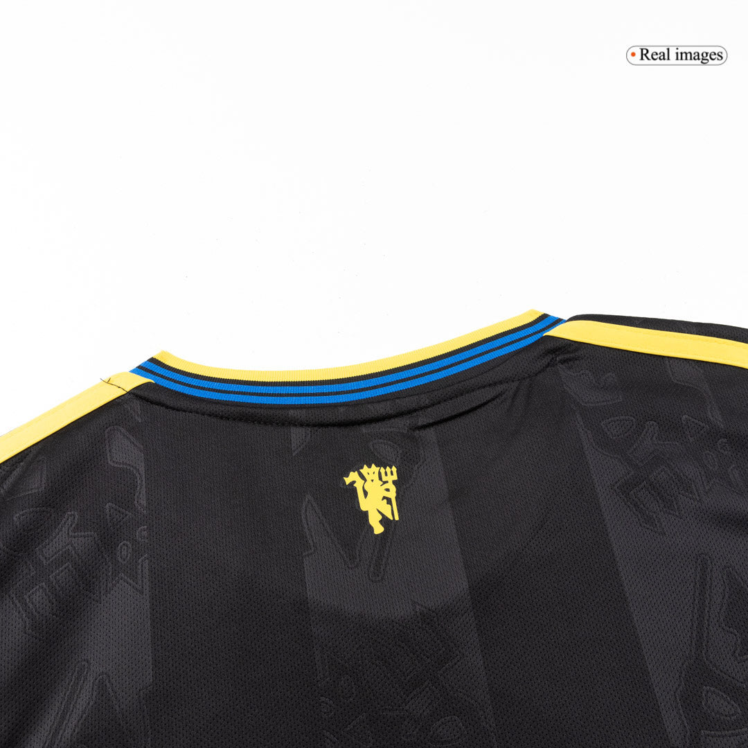 Manchester United Ausweichtrikot Langarm 2025/26 Fan-Version
