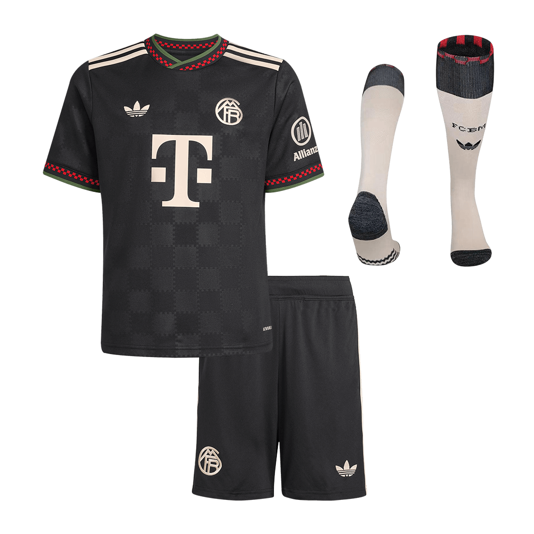Bayern München Kinder Ausweichtrikot 3-teilig Set 2025/26