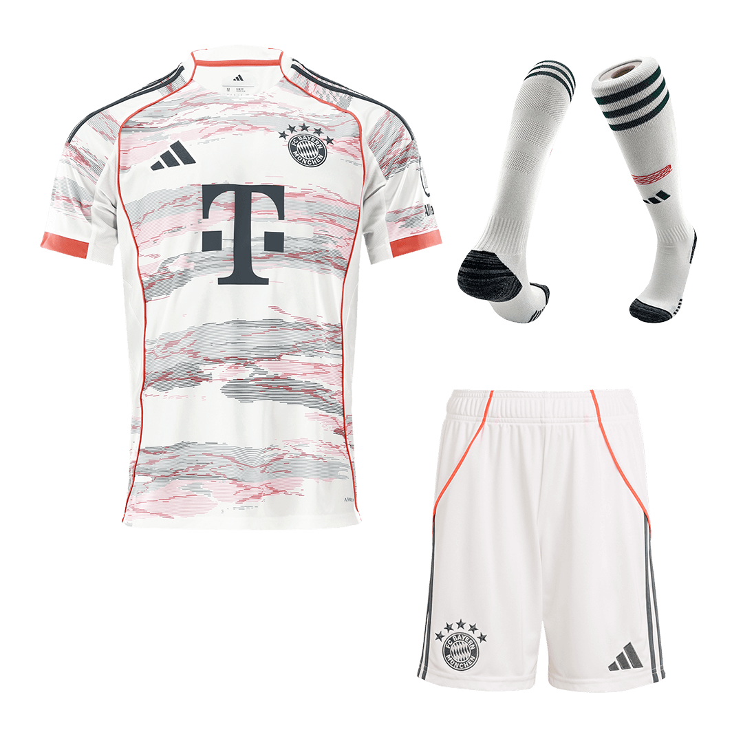 Bayern München Herren Auswärtstrikot Fan Version 3-teilig 2025/26