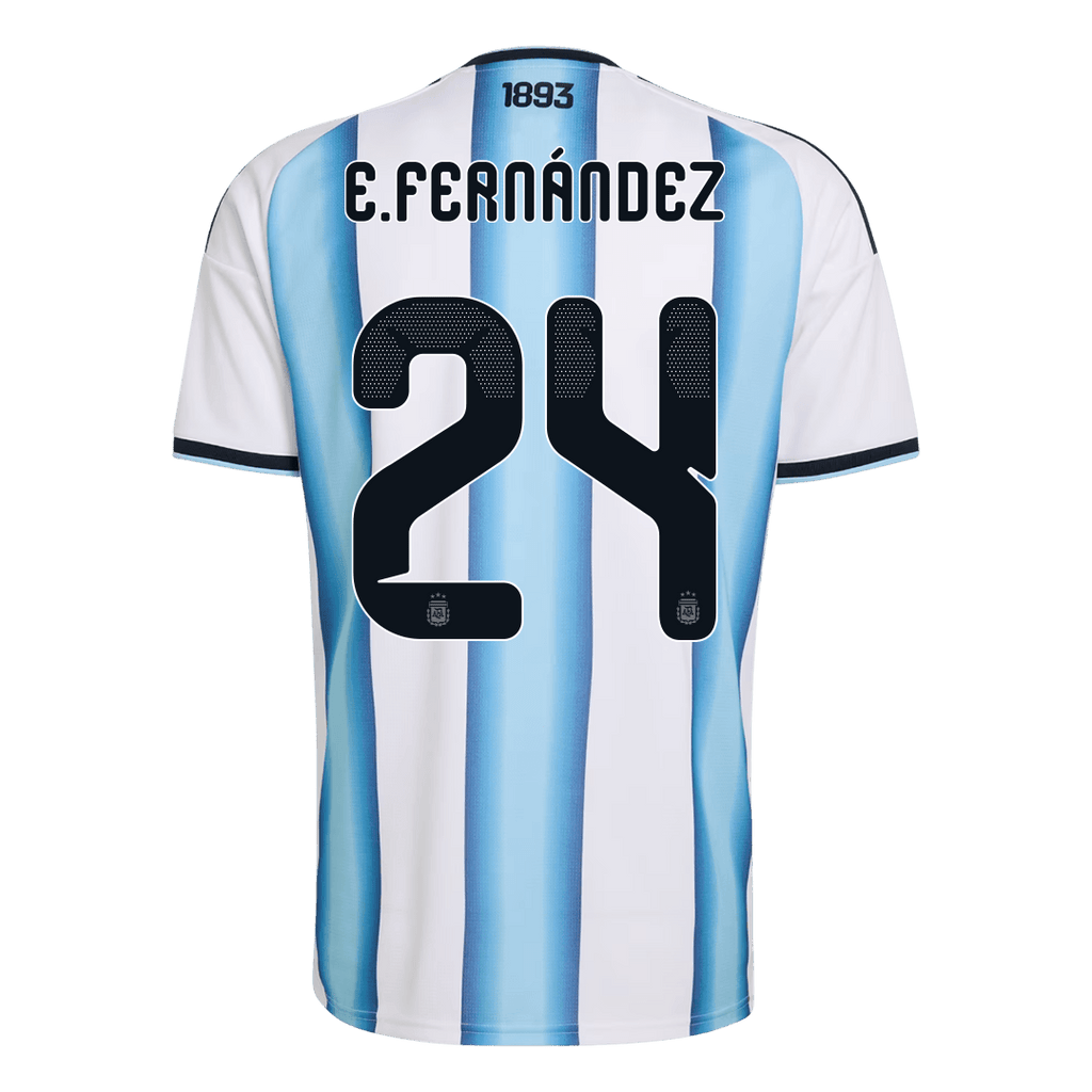 Argentinien Heimtrikot 2026 Fan-Version E. FERNÁNDEZ #24