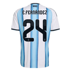 Argentinien Heimtrikot 2026 Fan-Version E. FERNÁNDEZ #24
