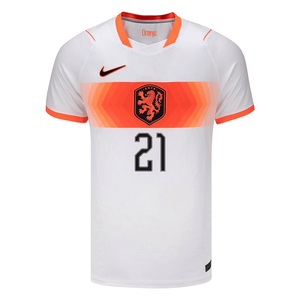 Netherlands Auswärtstrikot 2026 Fan-Version F.DE JONG #21