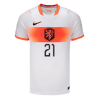 Netherlands Auswärtstrikot 2026 Fan-Version F.DE JONG #21