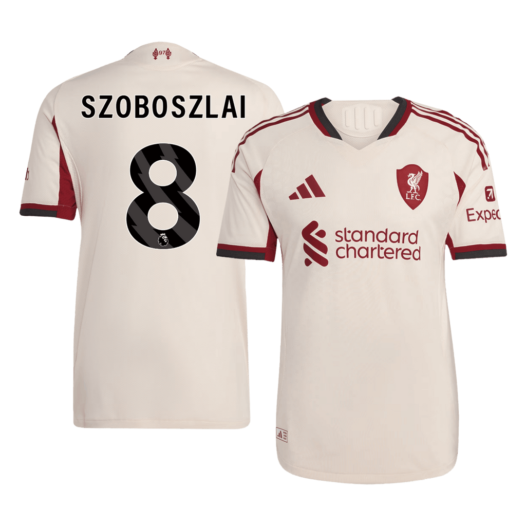 Liverpool Auswärtstrikot 2025/26 Spieler-Version SZOBOSZLAI #8