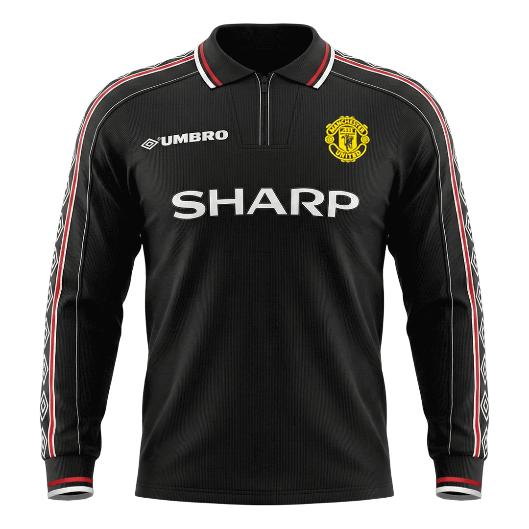Manchester United Retro Auswärtstrikot Langarm 1998