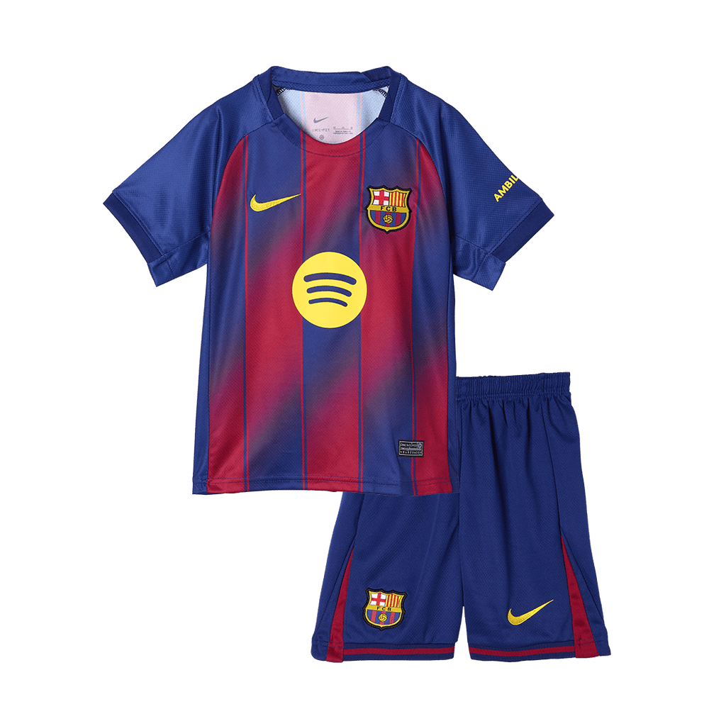 Barcelona Kinder Heimtrikot 2-teilig Set 2025/26