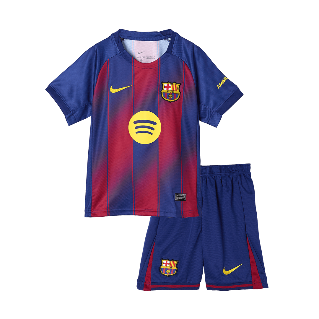 Barcelona Kinder Heimtrikot 2-teilig Set 2025/26