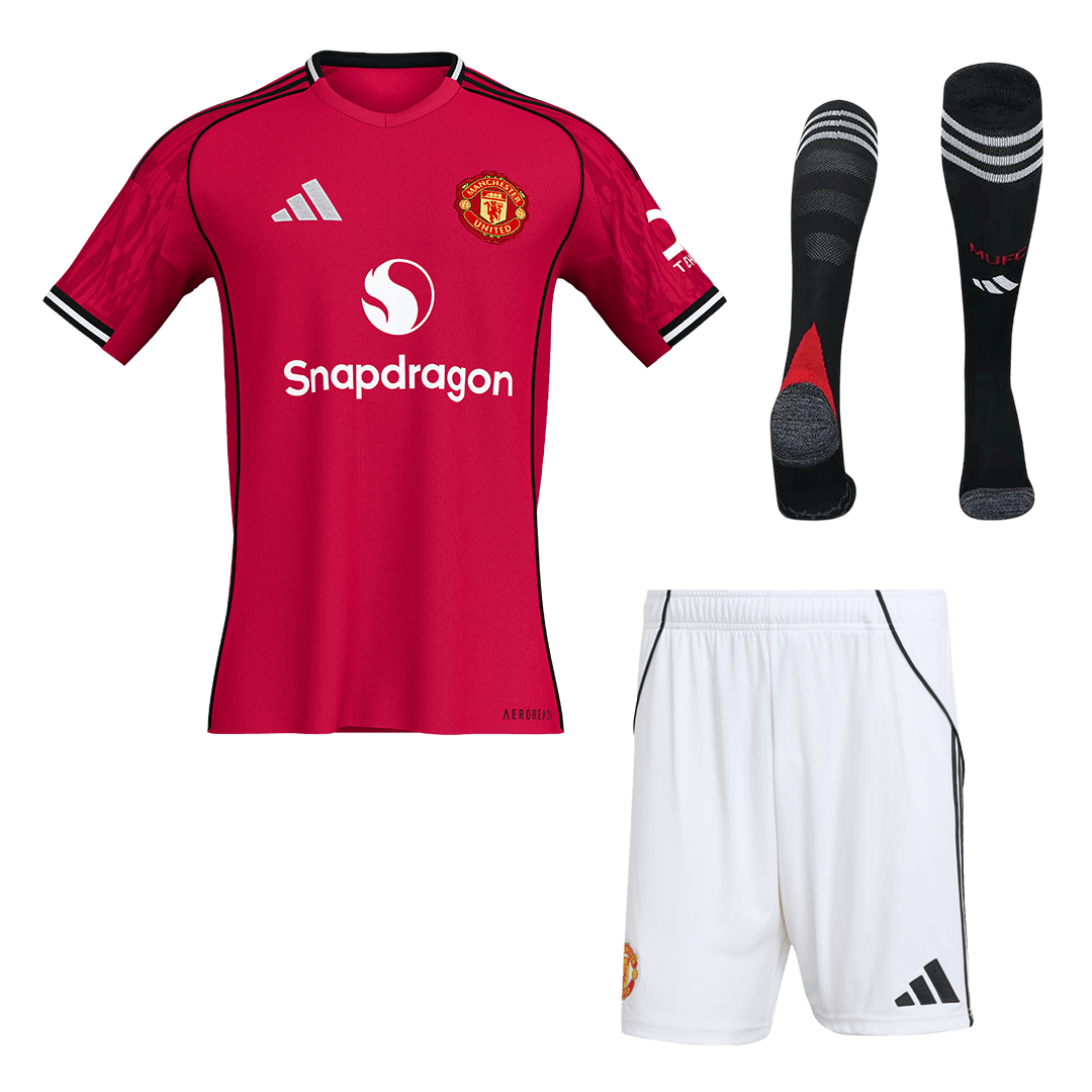 Manchester United Herren Heimtrikot Fan Version 3-teilig 2025/26