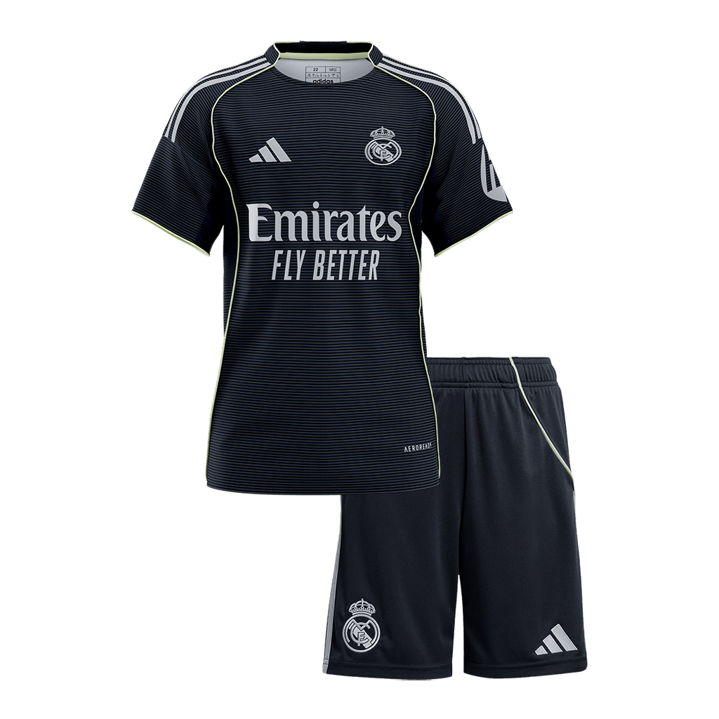 Real Madrid Kinder Auswärtstrikot 2-teilig Set 2025/26