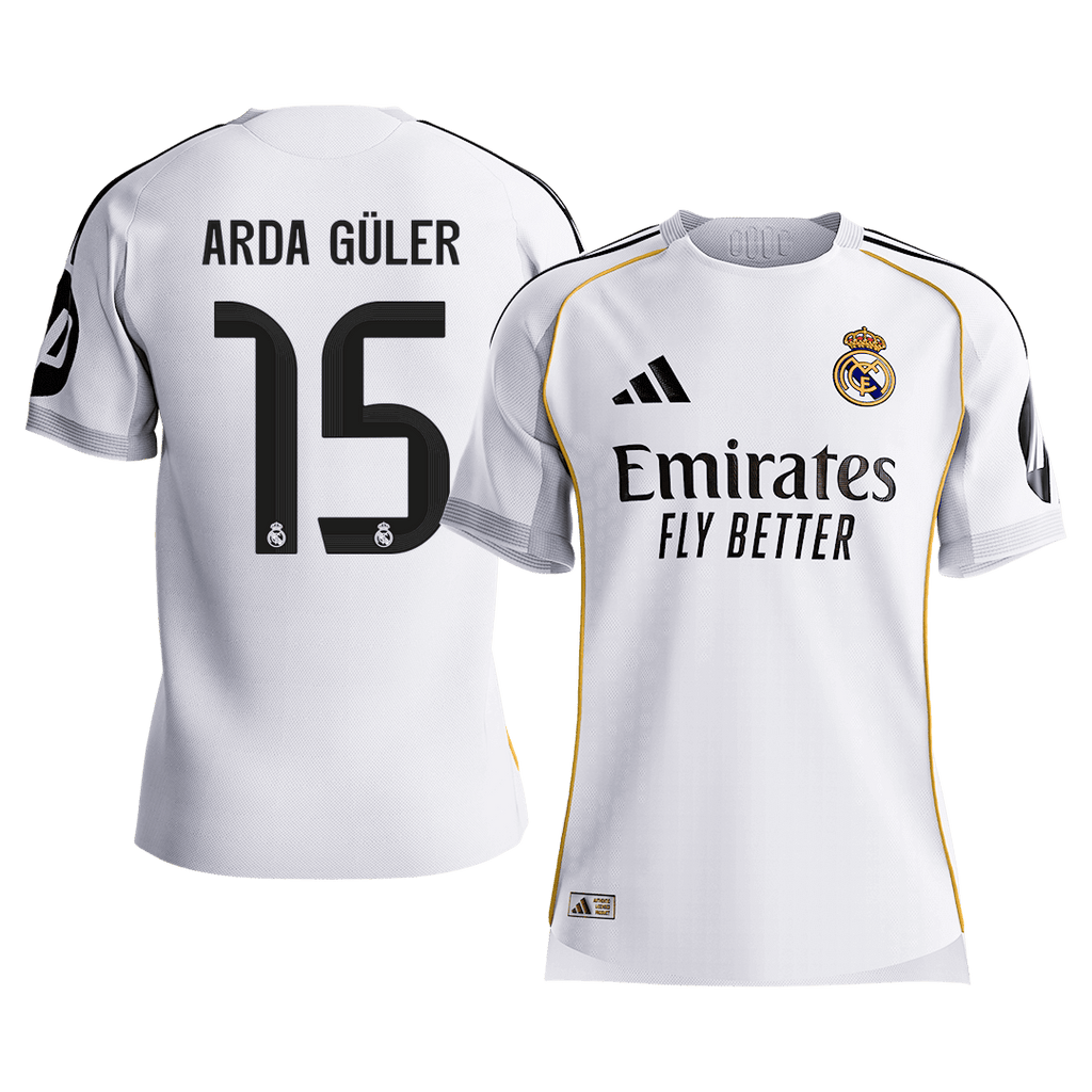 Real Madrid Heimtrikot 2025/26 Spieler-Version ARDA GÜLER #15