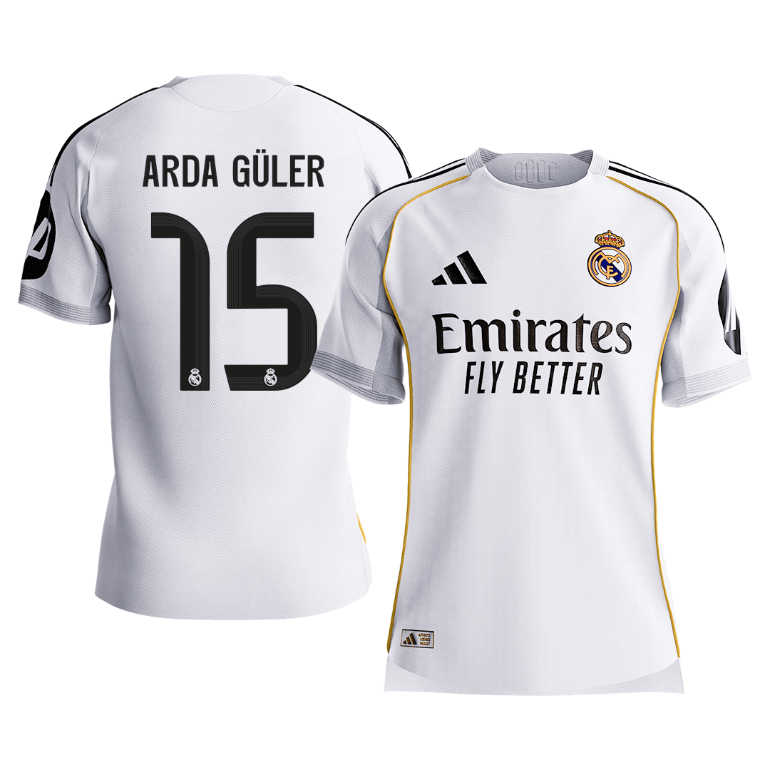 Real Madrid Heimtrikot 2025/26 Spieler-Version ARDA GÜLER #15