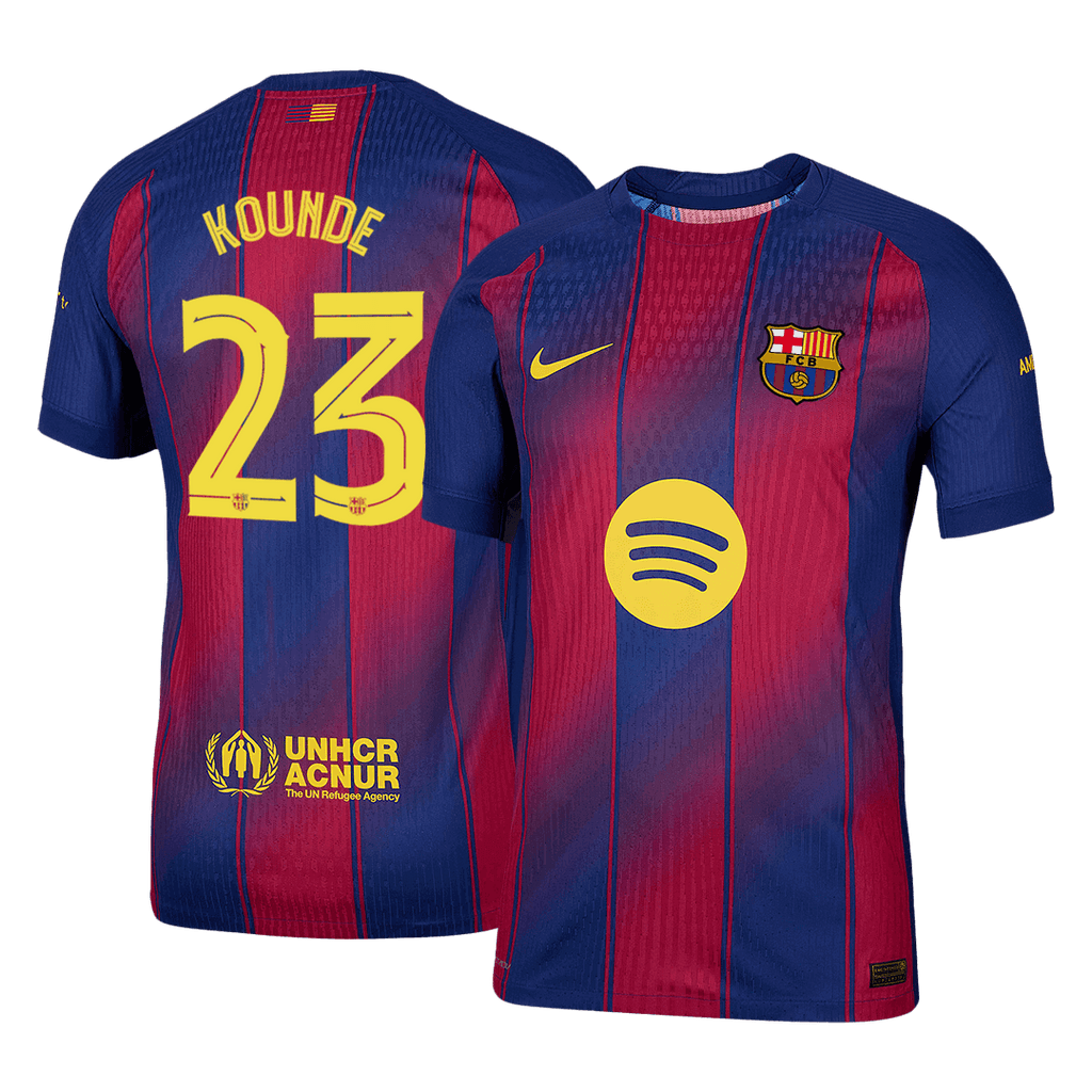 Barcelona Heimtrikot 2025/26 Spieler-Version KOUNDE #23 UCL