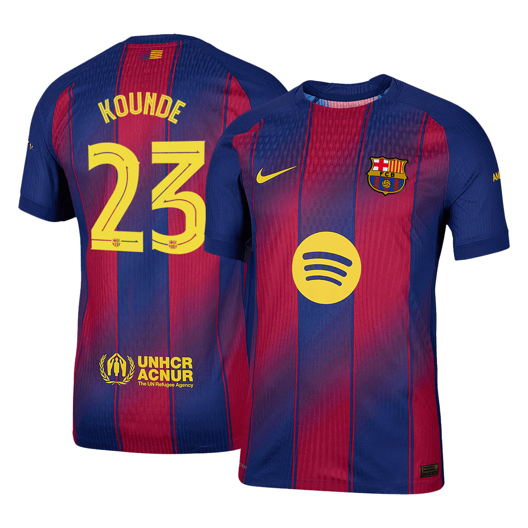 Barcelona Heimtrikot 2025/26 Spieler-Version KOUNDE #23 UCL